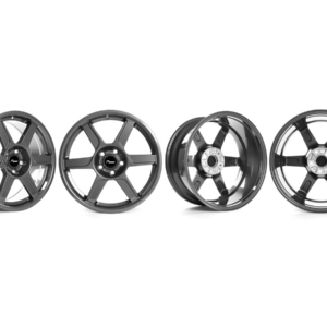 RacingLine R-06 8.5J x 18 Inch Alloy Wheel Set - Gloss Gunmetal Grey